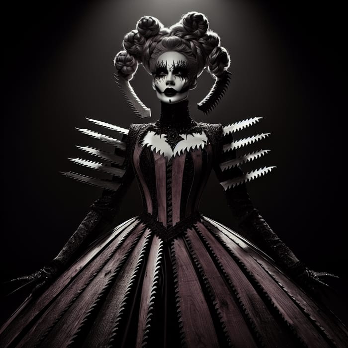 Avant-Garde Gothic Drag Queen Fashion Portrait