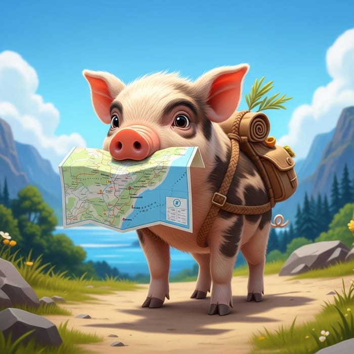 Wild Pig Mascot for Responsible Tourism Wild Pig Mascot for Responsible Tourism