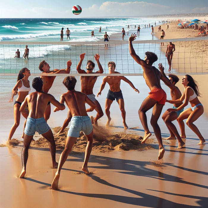 Beach Volleyball in Spain - 10 People