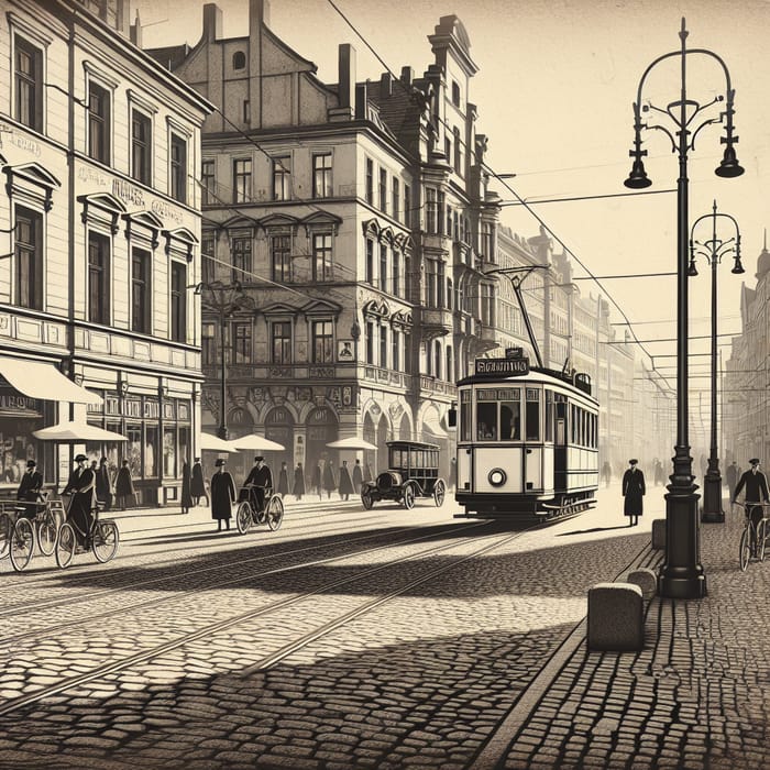 Berlin Streets in the 1930s: A Historic Scene