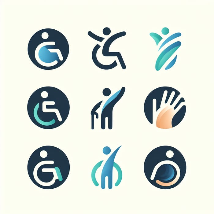 Inclusive Logo Design for Company Empowering Disabled Individuals