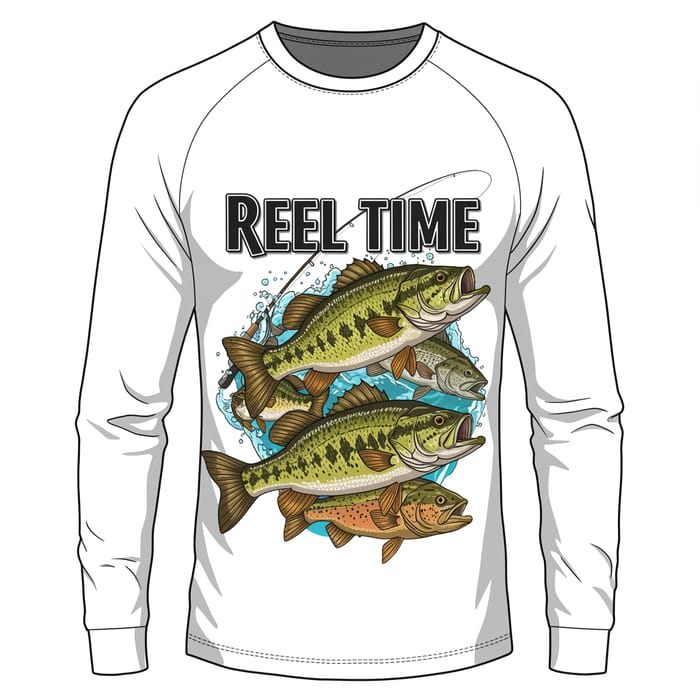 Reel Time Long Sleeve Performance Fishing Shirt