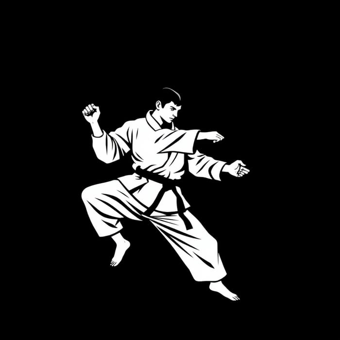 Custom Karate Logo Design for T-shirts