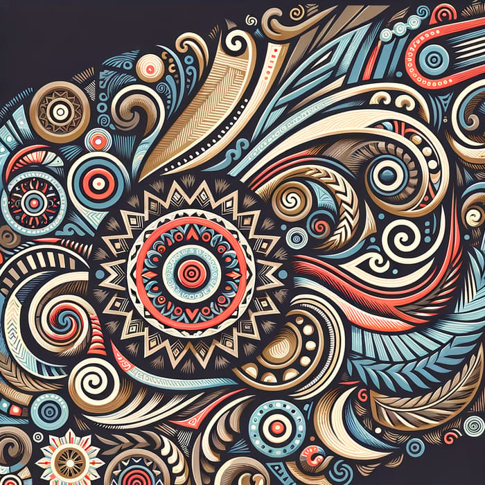 Filipino Barong Vector Pattern | Swirling Designs & Natural Symbols