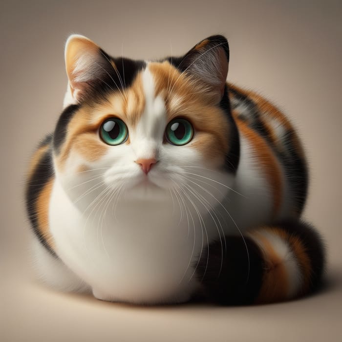 Playful Calico Cat - Captivating Domestic Shorthair Feline