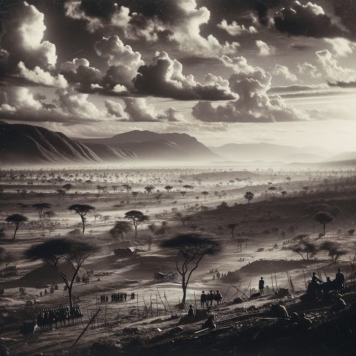 Tranquil African Landscape: Colonial Conflict Era Photo Essay