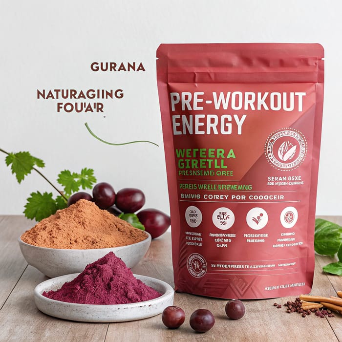 Natural Pre-Workout Supplement with Guarana & Beetroot