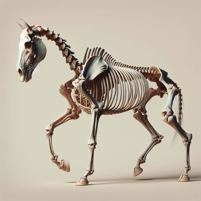 Photorealistic Horse Skeleton Rendering