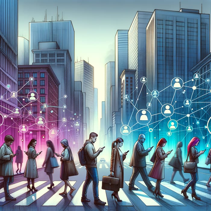 Modern City Life: Connected by Smartphones Modern City Life: Connected by Smartphones