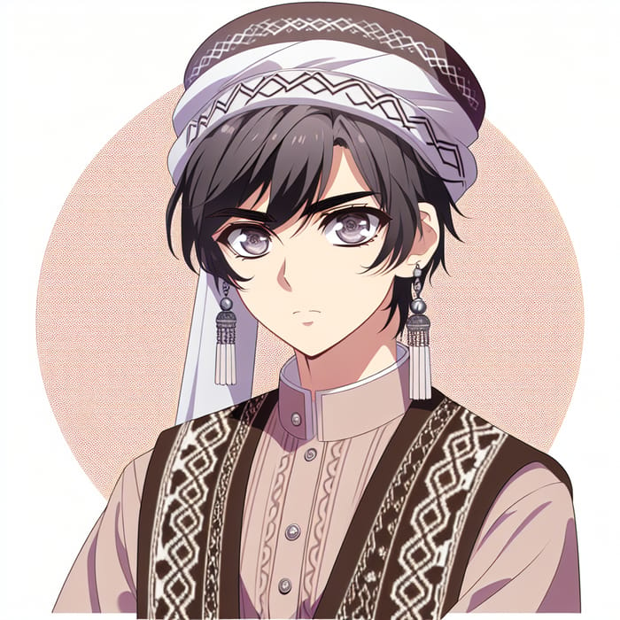 Anime Uzbek Character Illustration