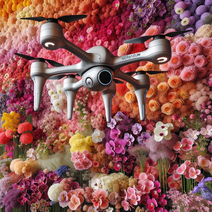 Drone 'Geranium': Technology Meets Floral Beauty