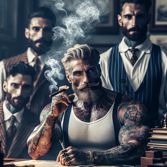 Italian Brothers Portrait: Handsome, Tattooed, Charismatic Men