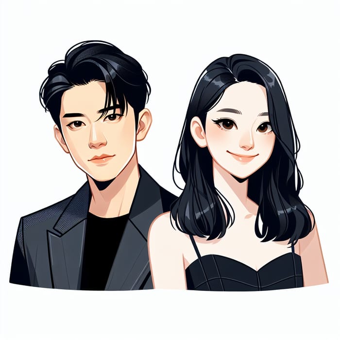 Seventeen Wonwoo & Twice Sana Fan Art