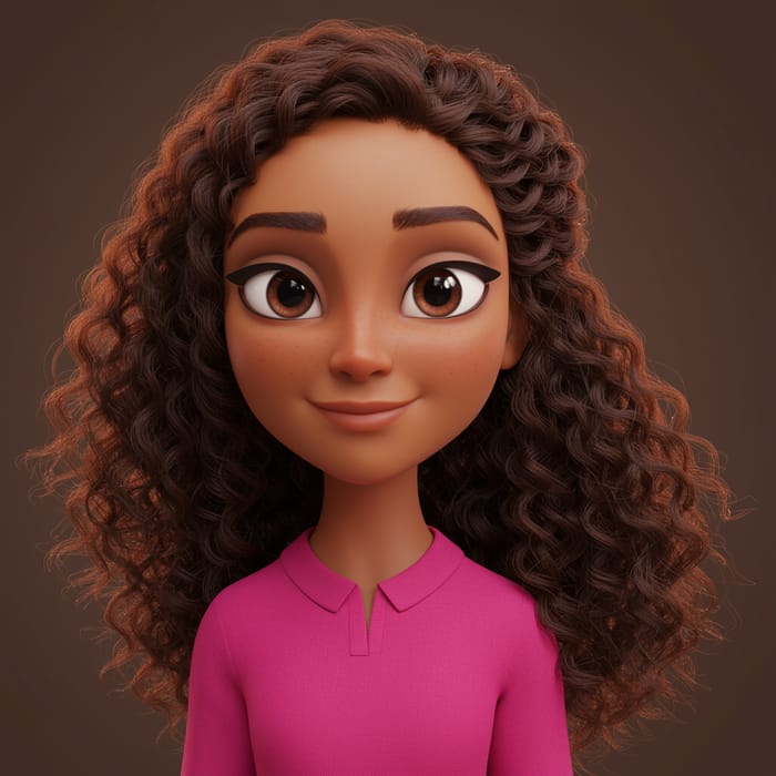 Vibrant 3D Animation of a Hispanic Girl Vibrant 3D Animation of a Hispanic Girl
