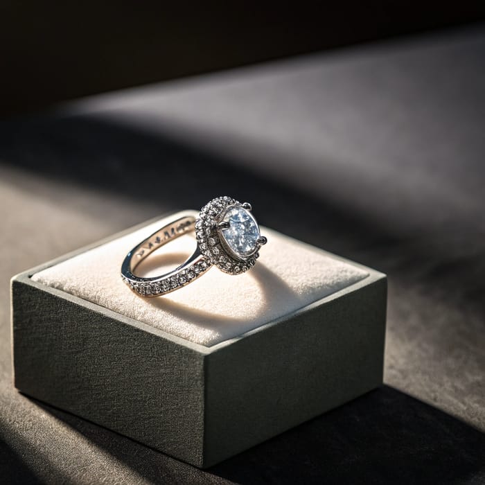 Stunning Dark Studio Photo with Ring