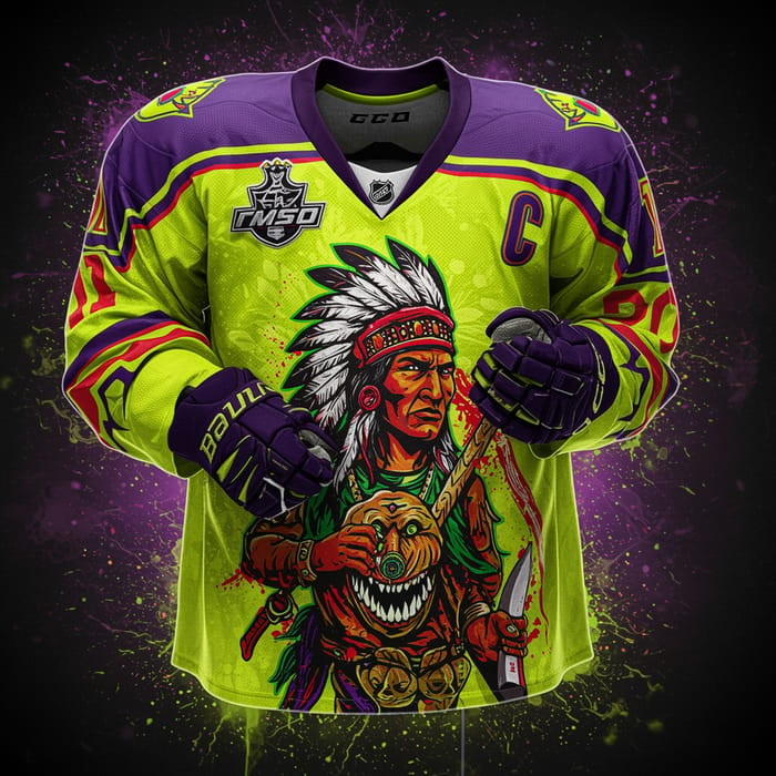 Vibrant Neon Ice Hockey Jersey: Unique Style & Energy