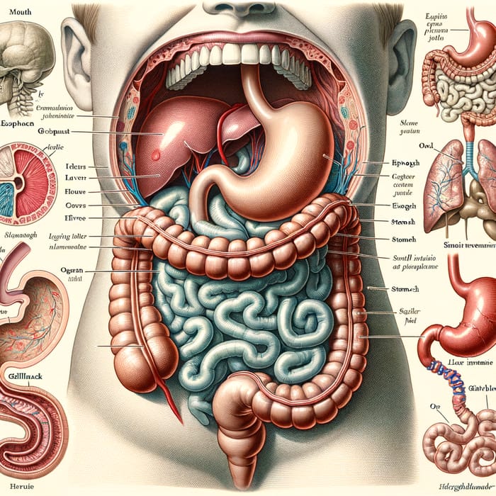 Detailed Human Digestive System Anatomy Explained