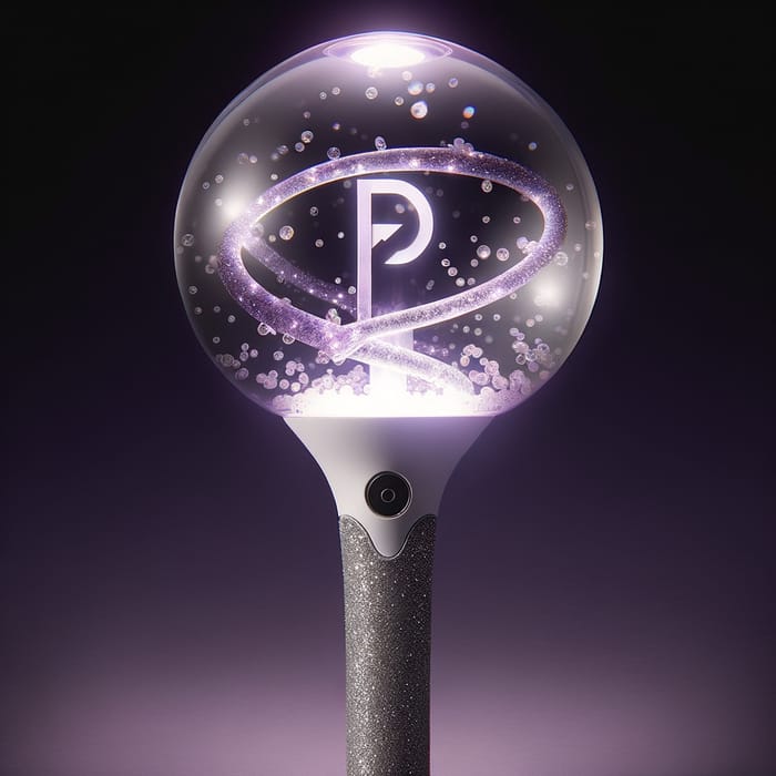 Elegant Kpop Lightstick with Glittering Design