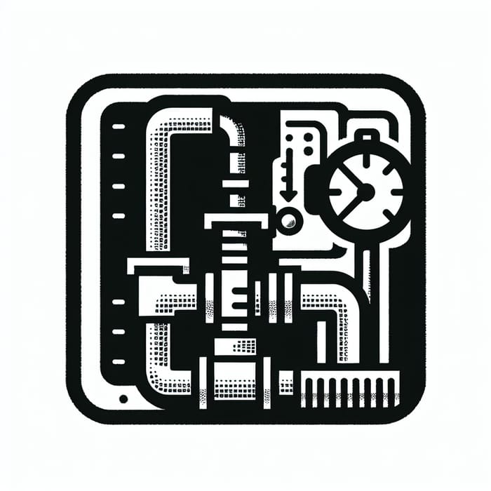 Industrial Pipe Flow Measurement Instrument Icon