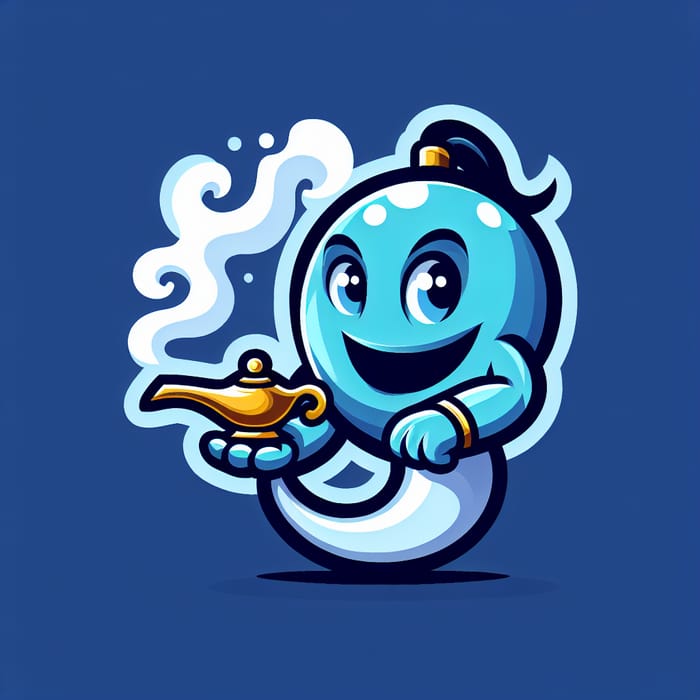 AI Genie Mascot: Your Wishful Assistant