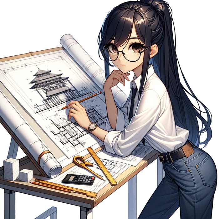 Anime Architect Portrait | Creative Character Design