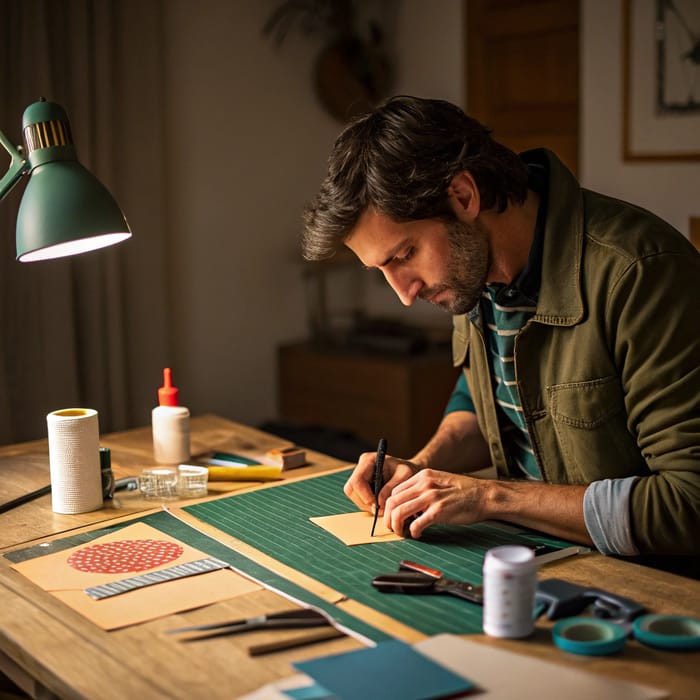 Crafting Creativity: Millennial Man at Work