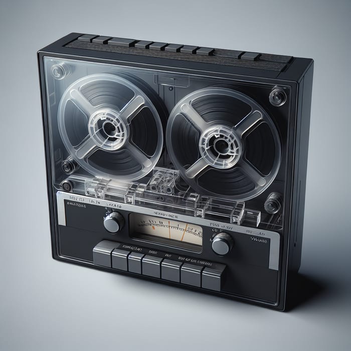 Vintage Black Tape Recorder | Minimalistic Cassette Player Vintage Black Tape Recorder | Minimalistic Cassette Player