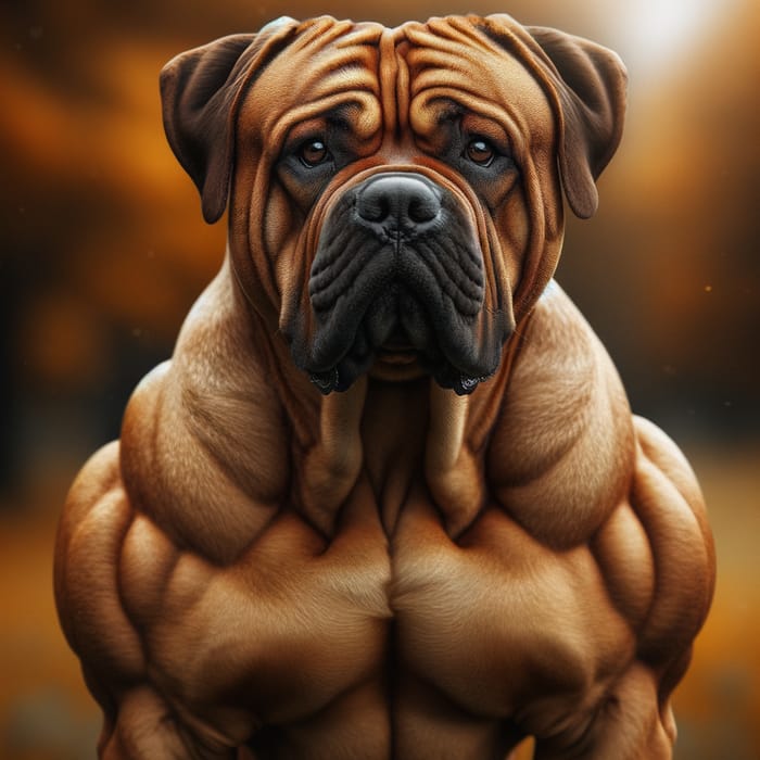 Muscular Dog: Strength and Power Unleashed