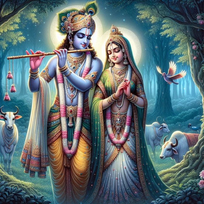 Divine Radha Krishna Portrayal