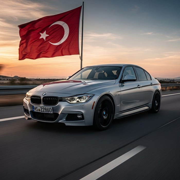 Stunning Silver BMW F30 M Sport at Sunset Stunning Silver BMW F30 M Sport at Sunset