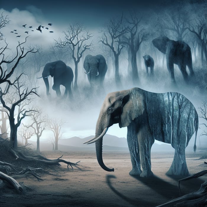 The Haunting Echo: A Powerful image of Animal Extinction