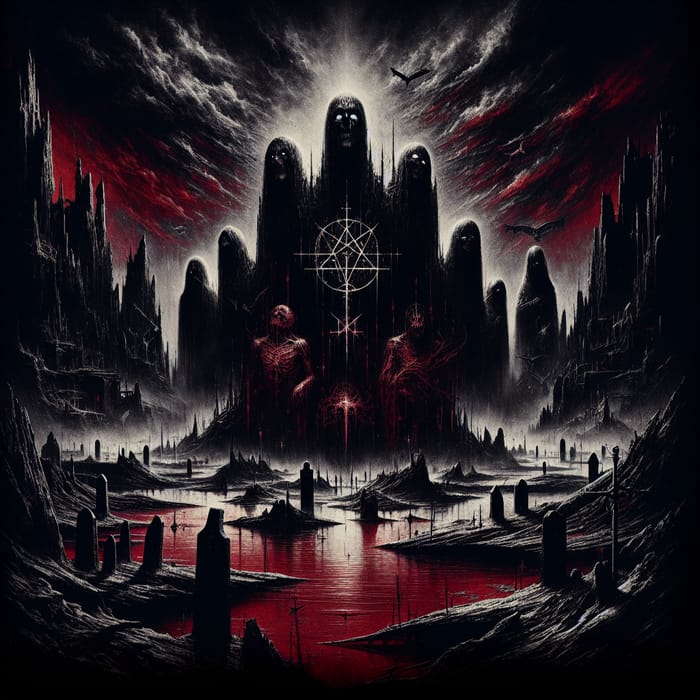 Eerie & Intense Slayer Inspired Album Cover Art | Dark, Apocalyptic Imagery