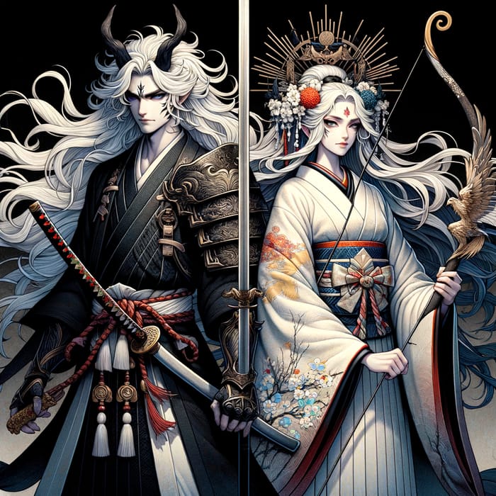 Inuyasha & Kikyo - Half-Demon Warrior & Resuscitated Priestess