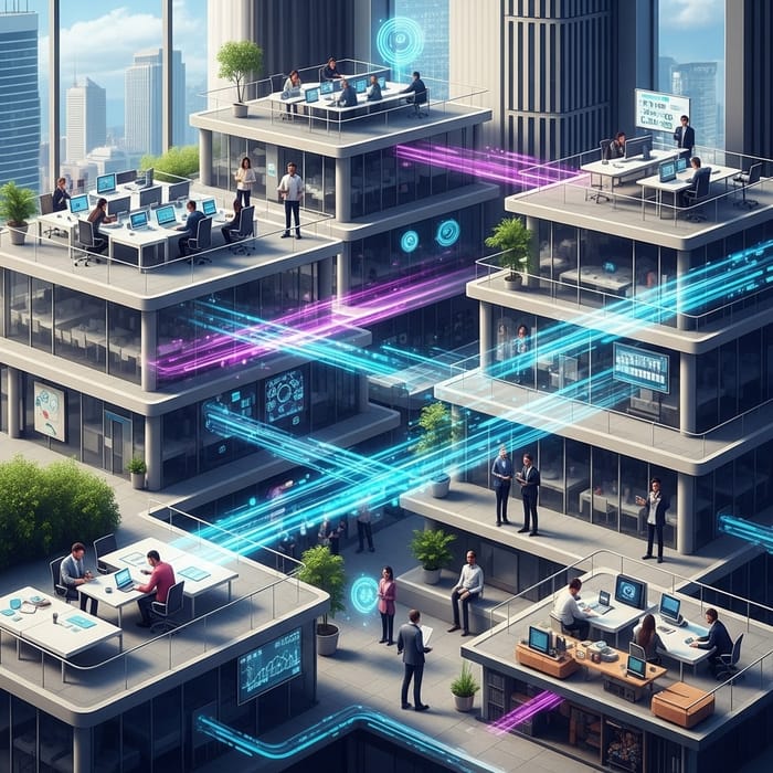 Futuristic Corporate Offices & Digital Innovation Futuristic Corporate Offices & Digital Innovation