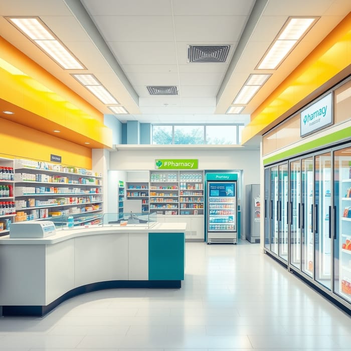 Modern Community Pharmacy Interior Design Ideas