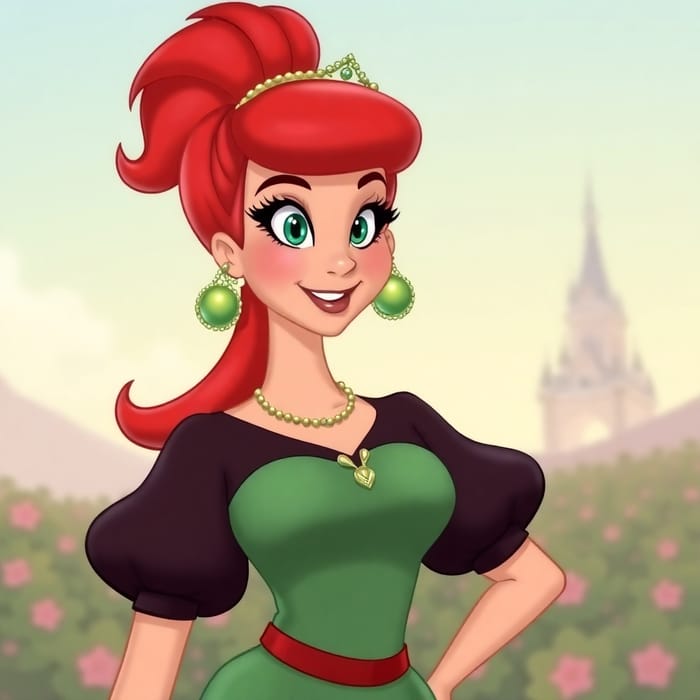 Disney Character: Red-Haired Lady with Glasses