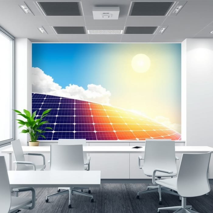 Professional Solar Energy Vector Design for Offices