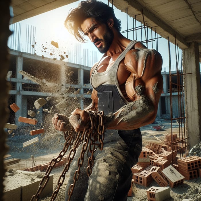 Powerful Middle-Eastern Builder Breaks Free from Chains Powerful Middle-Eastern Builder Breaks Free from Chains
