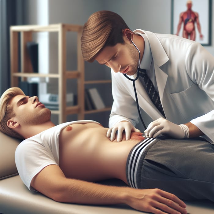 Non-Invasive Abdominal Examination by a Doctor