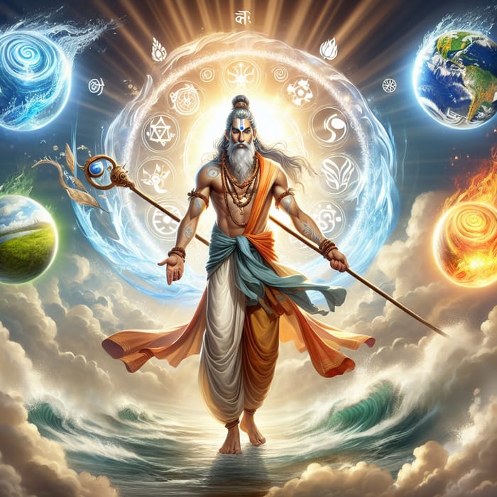 Majestic Avatar Master of Elements | Spiritual Harmony in Nature