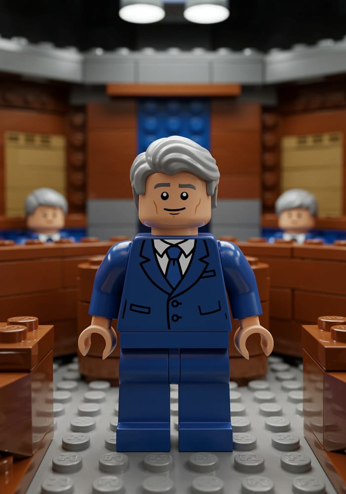 Lego Style Animation of a Calm Young Man Lego Style Animation of a Calm Young Man