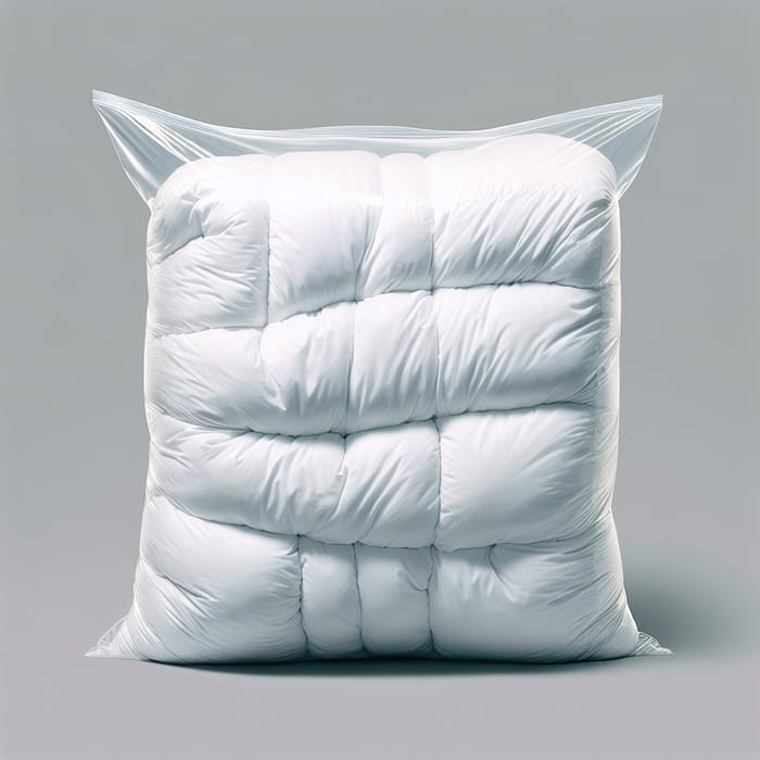 White Duvet in Crystal Clear Bag