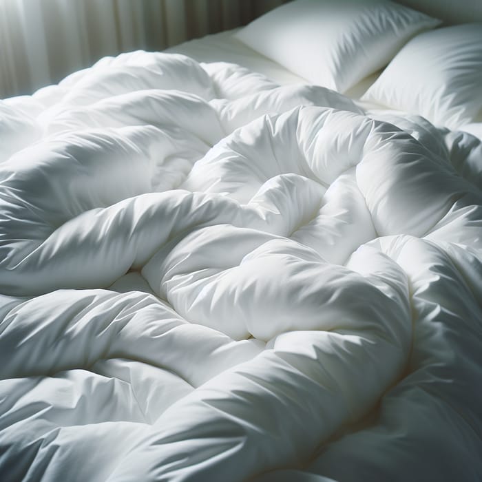 Soft White Duvet | Elegant & Cozy Texture