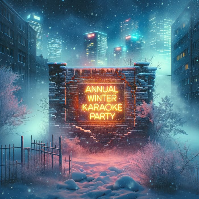 Annual Winter Karaoke Party | Cityscape Night