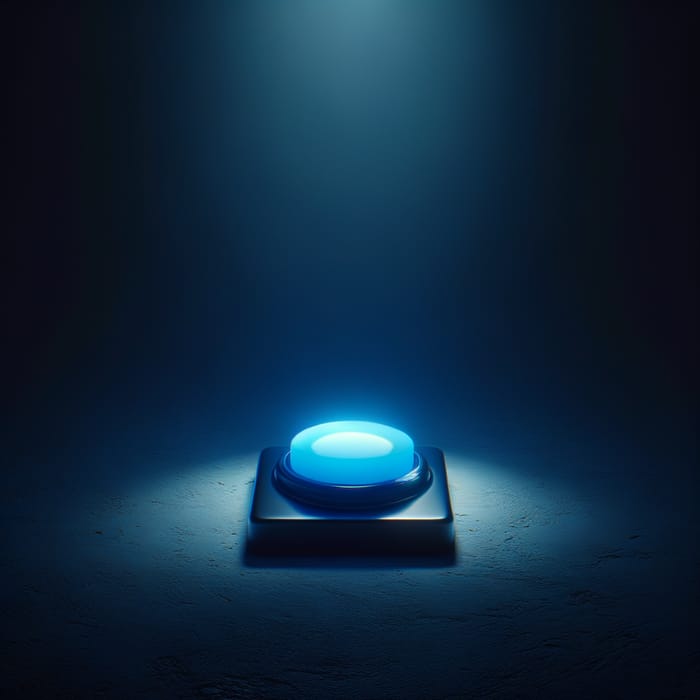 Discover the Enigmatic Blue Button in a Dark Room