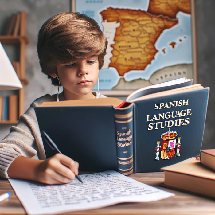 Determined American Boy Learning Spanish | Español Language Journey