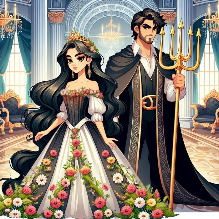 Disney-style Persephone and Hades: Royal Greek Mythology