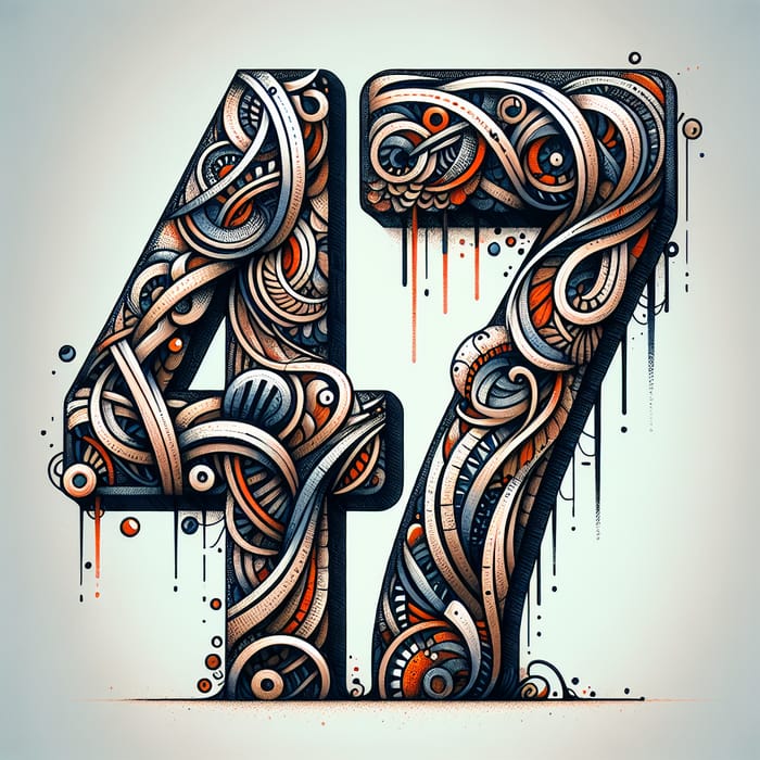 Forty-Seven Artistic Number Set