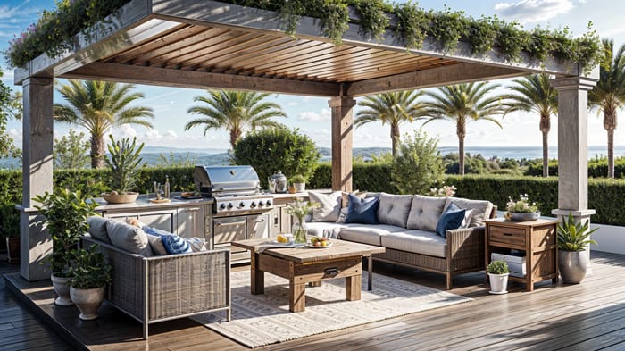 Coastal Outdoor Patio Design Ideas