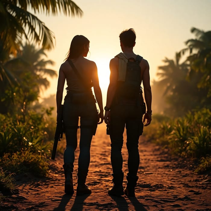 Lara Croft's Departure: A Cinematic Moment Lara Croft's Departure: A Cinematic Moment